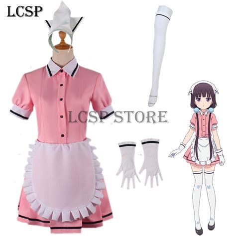 Lcsp Blend S Sakuranomiya Maika Cosplay Costume Japanese Anime Pink