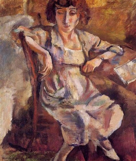 Jules Pascin Hermine On A Chair 1918 Painting Expressionism
