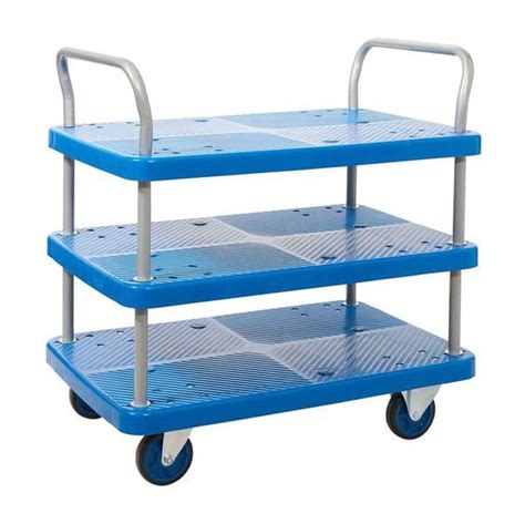 Three Tier Plastic Trolley