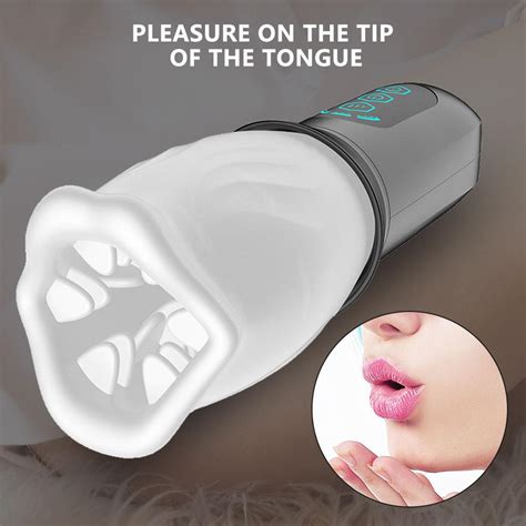 Buy 360 Rotating Vibrator Automatic Male Masturbator For Men Cup 3d Tongue Oral Blowjob Pussy