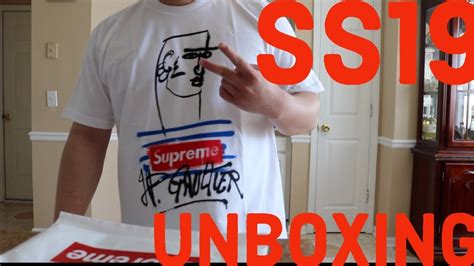 Supreme Ss19 Week 7  Tee Unboxing Youtube