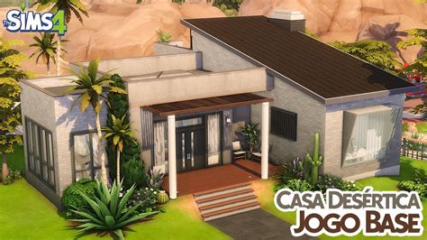 Casa com Jogo Base e Paraíso Desértico The Sims 4 Speed Build