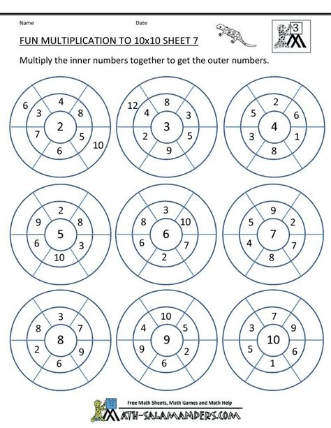These free grade 3 worksheets when combined with math games yield more than 20 times practice. Grade 3 Multiplication Printable | PrintableMultiplication.com