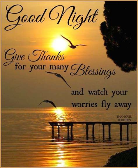Good Night Give Thanks Pictures Photos And Images For Facebook