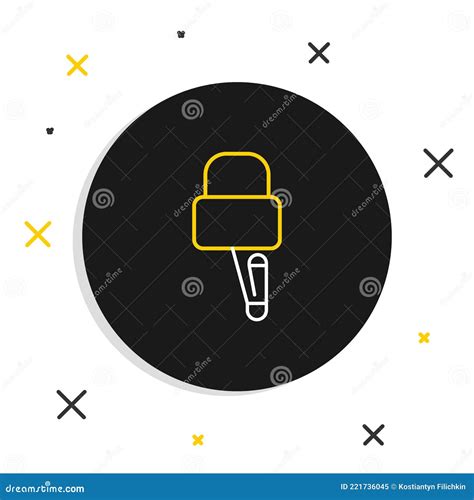 Line Lockpicks Or Lock Picks For Lock Picking Icon Isolated On White