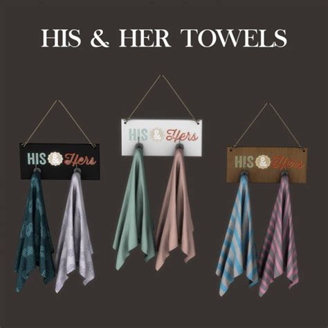 Leo 4 Sims Hisher Towels • Sims 4 Downloads