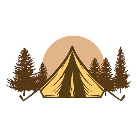 Premium Vector Camping Tent Illustration