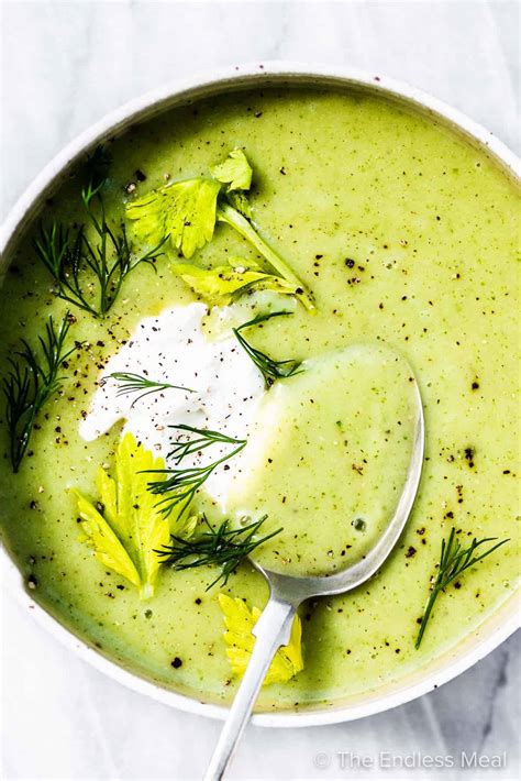 Cozy Celery Soup Easy Healthy Recipe The Endless Meal