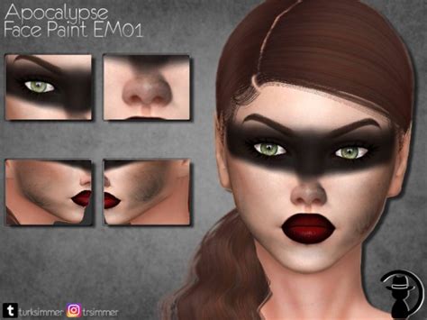 The Sims Resource Apocalypse Face Paint Em01 By Sims 4 Downloads