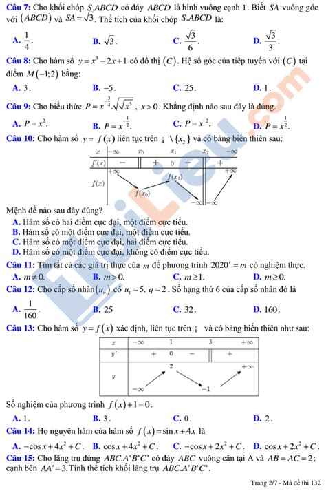 Chiều 7/7, các thí sinh dự thi tốt nghiệp thpt năm 2021 đã trải qua bài thi môn toán. Đề thi thử THPT quốc gia 2021 môn Toán chuyên Nguyễn Trãi ...