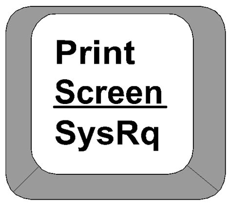 Clipart Computer Keyboard Keys Print Screen Key
