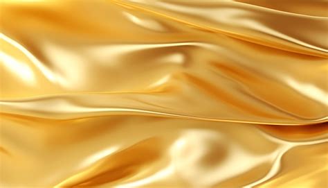 Premium AI Image Shiny Golden Satin Texture