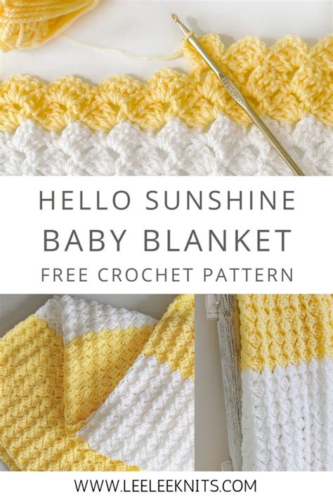 Easy Beginner Crochet Baby Blanket Leelee Knits Crochet Baby