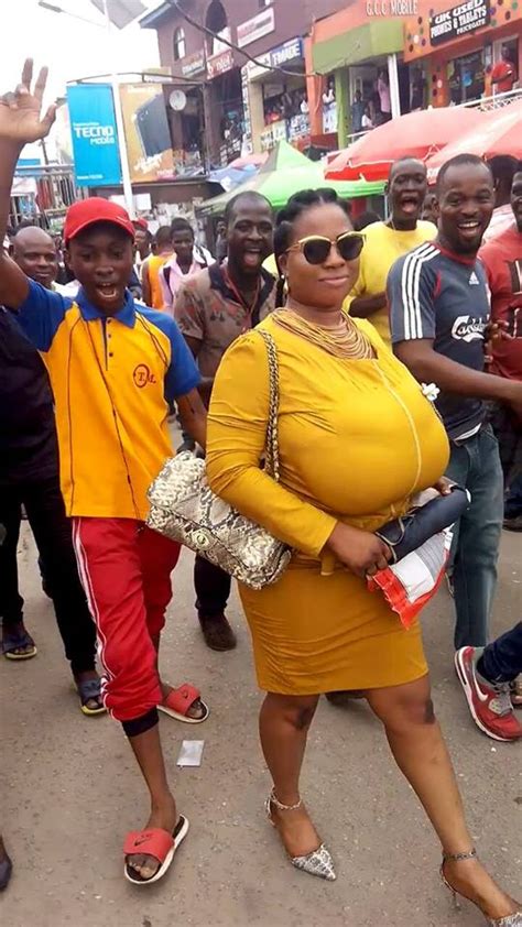 See New Photos Of The Big Breasted Lady That Caused Commotion At Computer Village