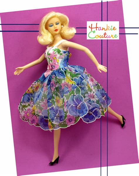 the dress reigns supreme hanky dress to fit 11 1 2 barbie my custom designed hankie couture