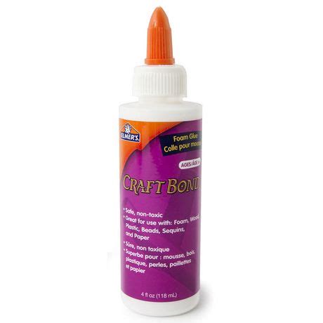 Styrofoam glue is also available and can be used just like hot melt glue, but the drawback to this type is that it becomes too stiff with age, making foam gorilla glue is an adhesive that works on both styrofoam and numerous other surfaces. Elmer's Craft Bond Foam Glue | Walmart Canada