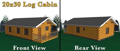 20x30 Log Cabin Meadowlark Log Homes