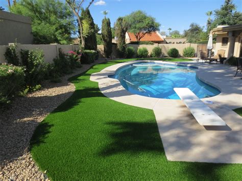 Artificial Grass Next To Your Pool Creates A Backyard Oasis Free