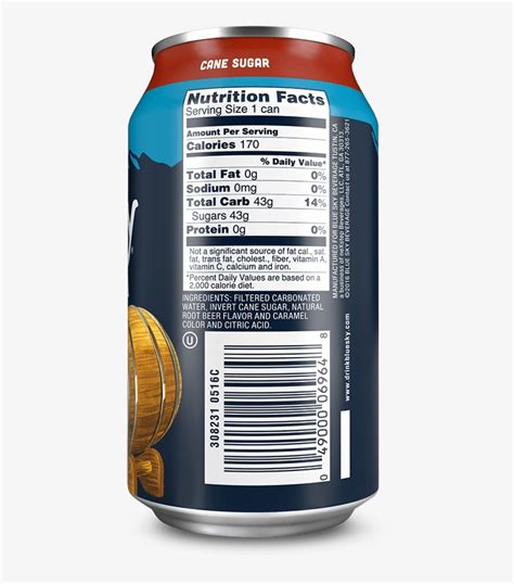 Buy Now Find This Soda Nutritional Info Nutrition Facts Png Image