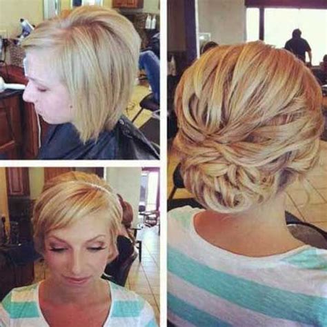 Twisted low updo styles are perfect way to style your long bob hair. 10 Bob Updos | http://www.short-hairstyles.co/10-bob-updos ...