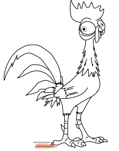 Disney's Moana Coloring Pages  Disneyclips.com