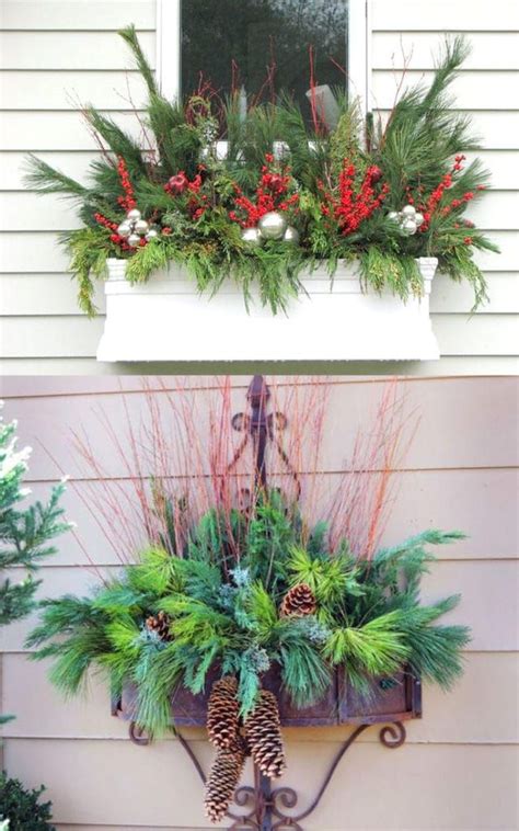 24 Colorful Outdoor Planters For Winter Andchristmas Decorations