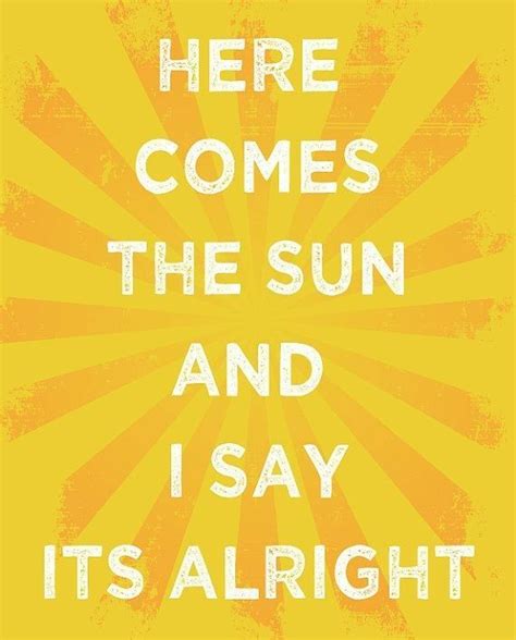 Thebeatles Here Comes The Sun Beatles Lyrics Music Quotes Music