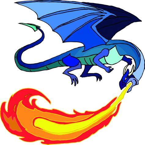 Simple Fire Breathing Dragon Drawing at GetDrawings | Free download