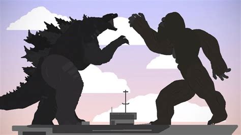Godzilla Vs Kong Aircraft Carrier Battle Animation Youtube
