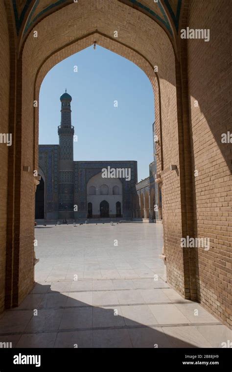 Herat Blue Mosque Masjed Jame Herat Afghanistan Stock Photo Alamy