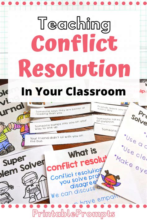 Conflict Resolution Classroom Management Resources Conflict