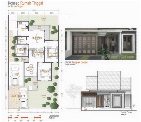 Aplikasi desain rumah bisa membantu kamu mewujudkan rumah impan kamu, geng! Desain Rumah Panjang Ke Belakang - Wikana Architect