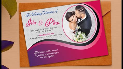 How To Create A Digital Wedding Invitation Card In Illustrator Cc Tutorials Jitgrafix Youtube