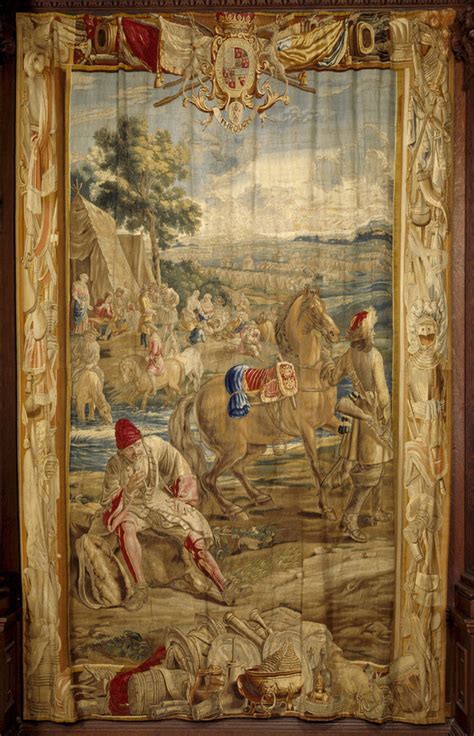 Campement One Of The Art Of War Tapestries In The Hall Woven In Br National Trust Prints