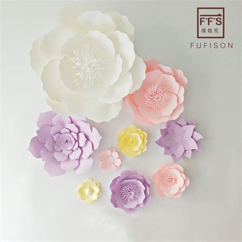 20cm 30cm Diy Paper Flowers Backdrop Kid Birthday Party Home Room