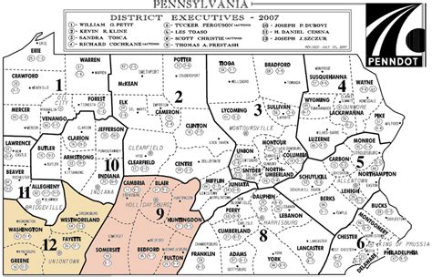 Pennsylvania Dot Districts Penndot Download Scientific Diagram