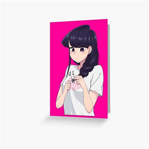 Komi San Komi Cant Communicate Greeting Card By Waifu00 Redbubble