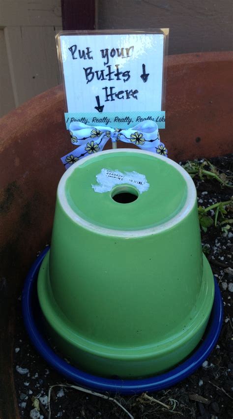 Outdoor ashtray from popcorn tin. Outdoor ash tray | Outdoor ashtray, Diy outdoor, Ash trays