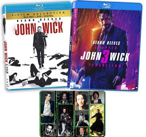 Amazon Com John Wick Chapters Complete Blu Ray Keanu Reeves Movie Series With Bonus Glossy
