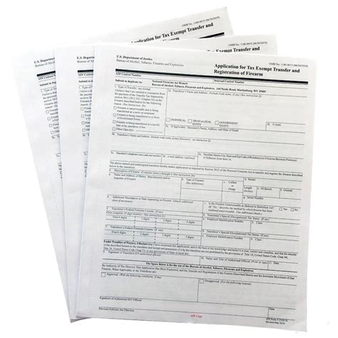 Official Atf Form 53205 Atf Form 5 Paper Application Form