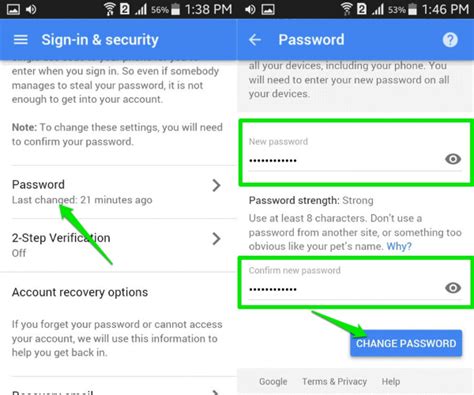 How To Change Forgotten Gmail Password On Android