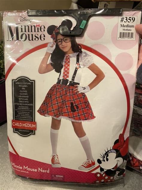 Disney Minnie Mouse Nerd Costume Size Medium Ebay