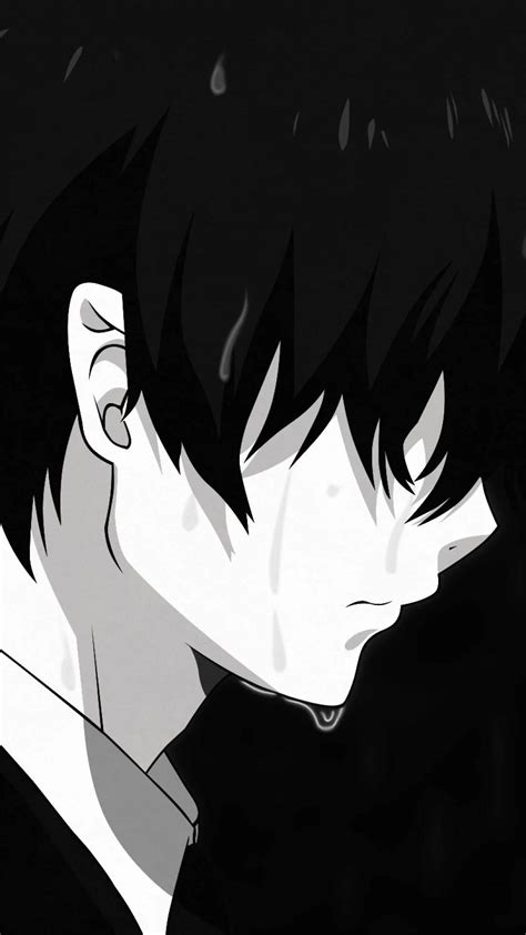 Download Crying Anime Boy Wallpaper Wallpapers Com