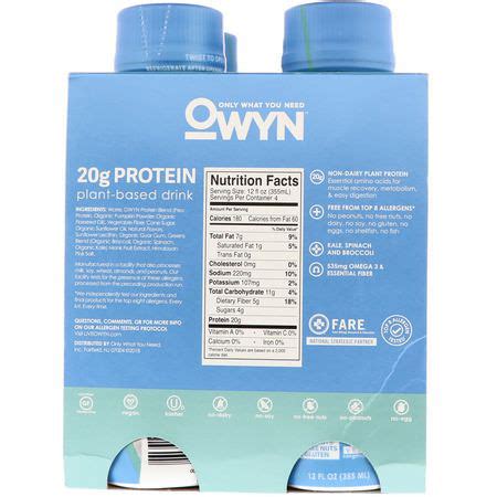 Owyn Protein Shake Smooth Vanilla