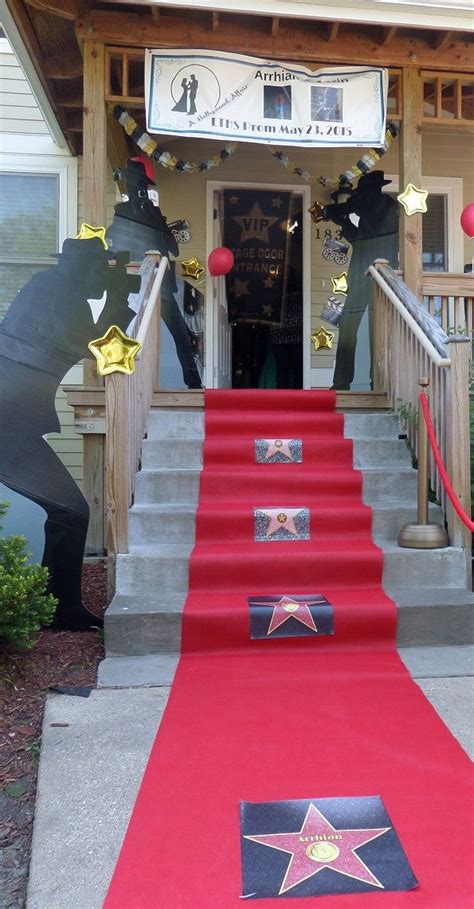Red carpet aisle runner wedding rug party festive floor decoration 24 x 15'. Red Carpet Hollywood Backdrop w/paparazzi Prom Setup.. | Birthday party for teens, Hollywood ...