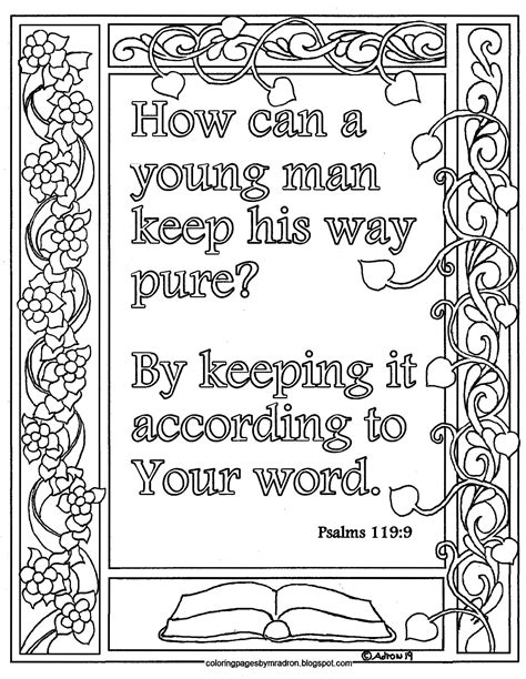 Psalm 1199 Print And Color Page Bible Verse Coloring Page Coloring