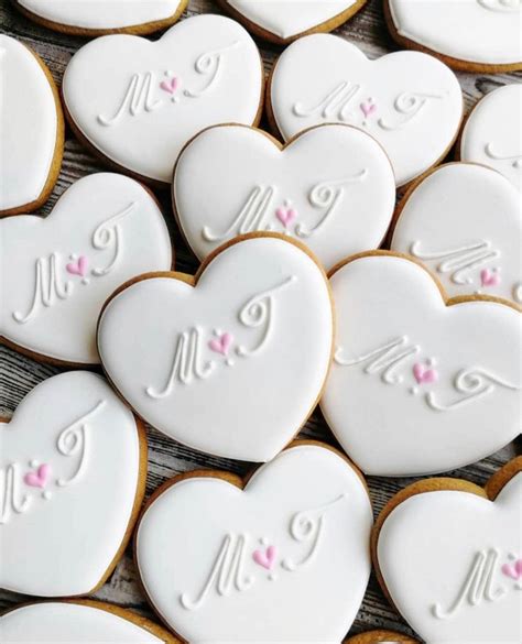 12pcs Decorated Sugar Cookies Wedding Cookies Wedding Party Etsy