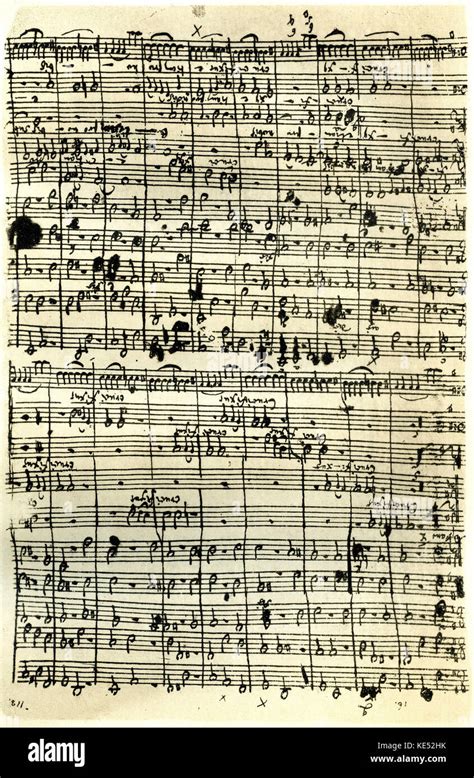 Johann Sebastian Bach S Handwritten Manuscript Score For His Cantata