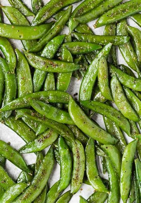 Snap peas are wonderful because they produce a crunchy, chewable shell, making the whole pea edible. Roasted Sugar Snap Peas (so irresistible!) | Recipe in ...