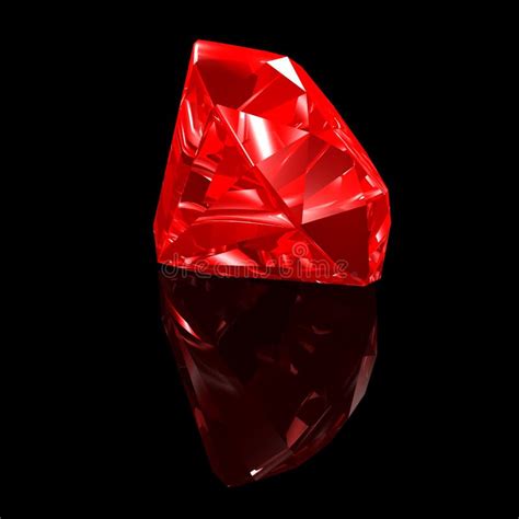Ruby 3d Black Background Royalty Free Stock Photo Image 11412205